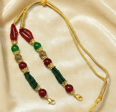 Designer Crystal Beaded Necklace Dori Multi
