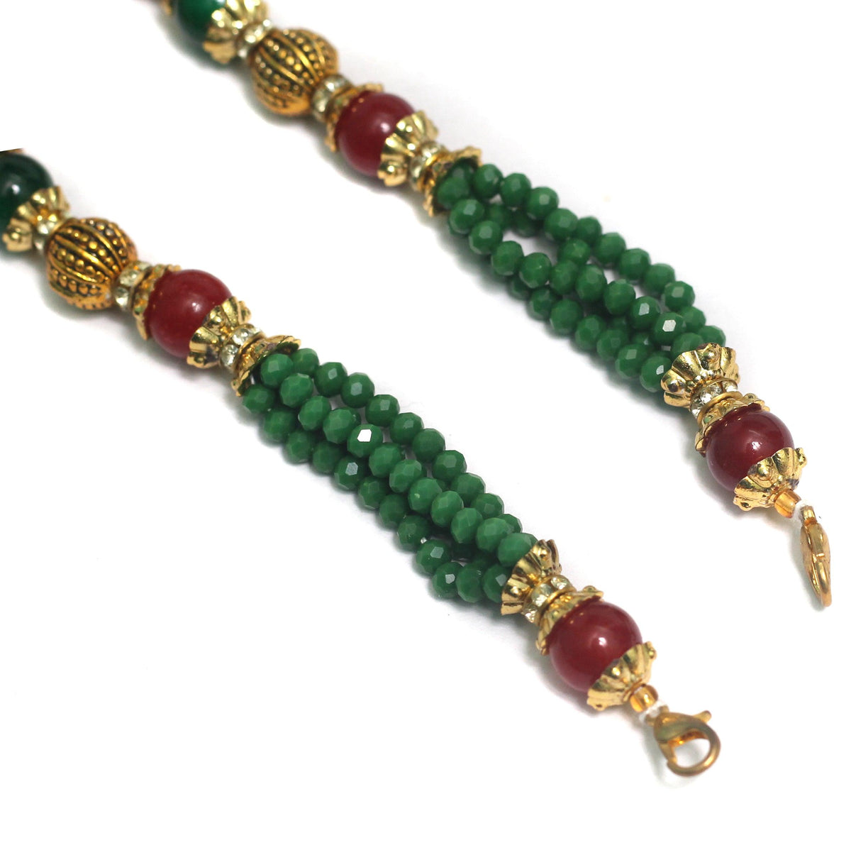 Designer Crystal Beaded Necklace Dori Multi