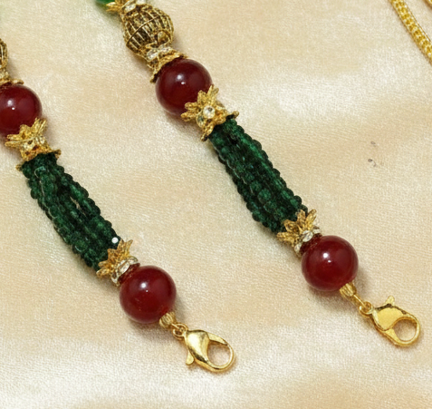 Designer Crystal Beaded Necklace Dori Multi