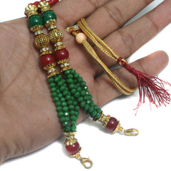 Designer Crystal Beaded Necklace Dori Multi