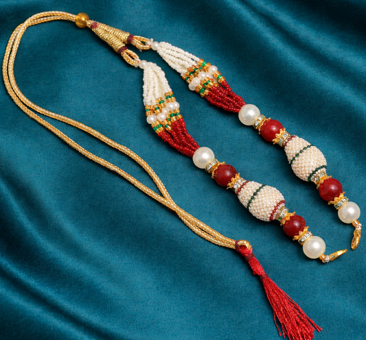 Designer Seed Beads Necklace Dori Multi
