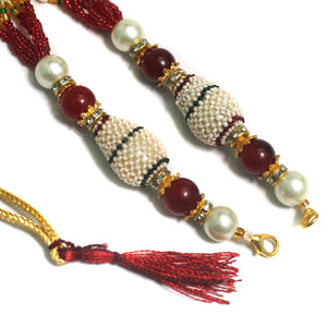 Designer Seed Beads Necklace Dori Multi