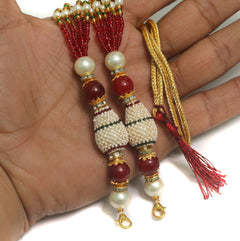 Designer Seed Beads Necklace Dori Multi