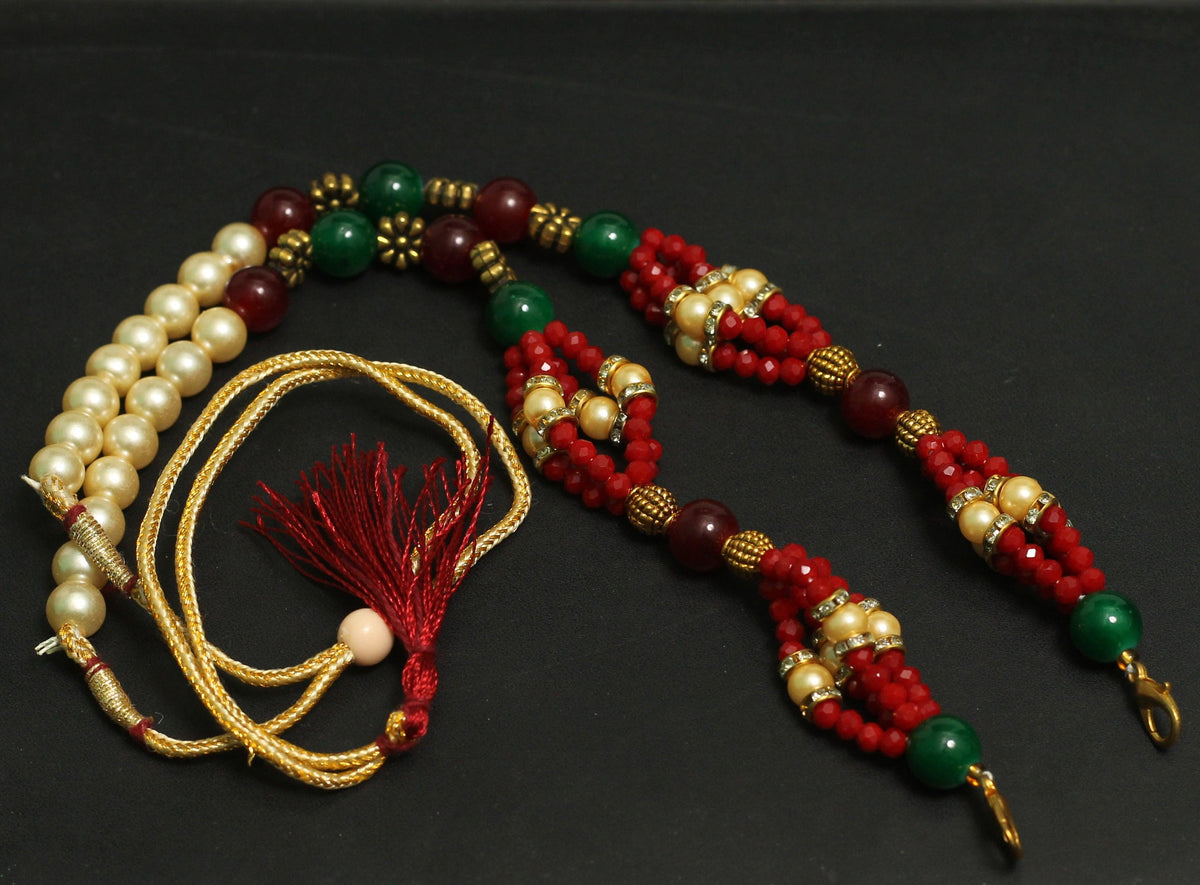Designer Crystal Faceted Beaded Necklace Dori