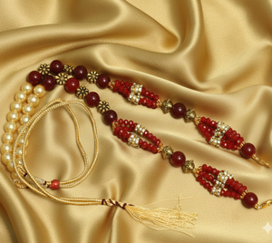 Designer Crystal Faceted Beaded Necklace Dori