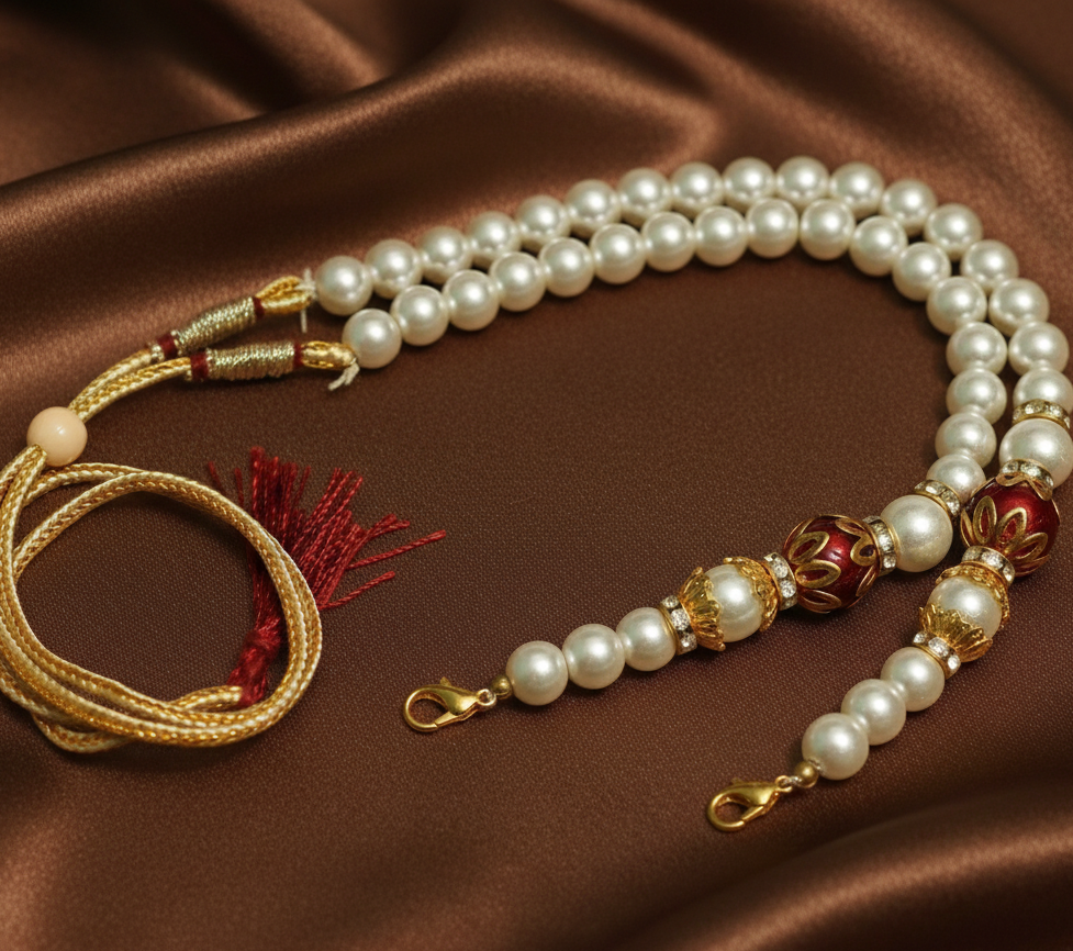 Designer Meenakari Beaded Necklace Dori Multi