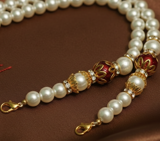Designer Meenakari Beaded Necklace Dori Multi