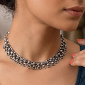 German Silver Classic Loop Necklace