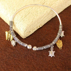 German Silver Charms Bracelet Kada