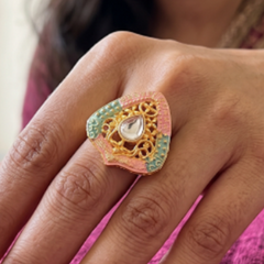 Abhira Adjustable Finger Ring