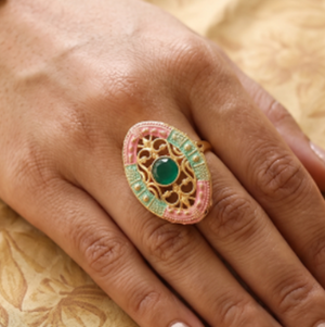Abhira Adjustable Finger Ring