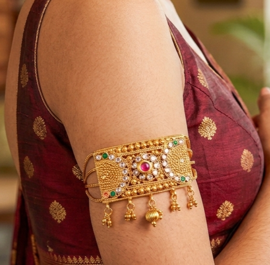 AD Kundan Gold Plated Bajuband