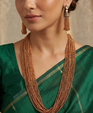 Glass Seed Beads Beaded Multilayer Necklace Set