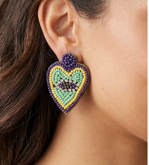 Beading Heart Earring