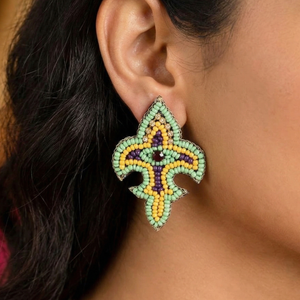fleurdelise earrings