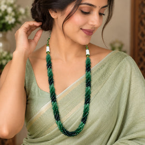 Emerald Green Beaded Necklace