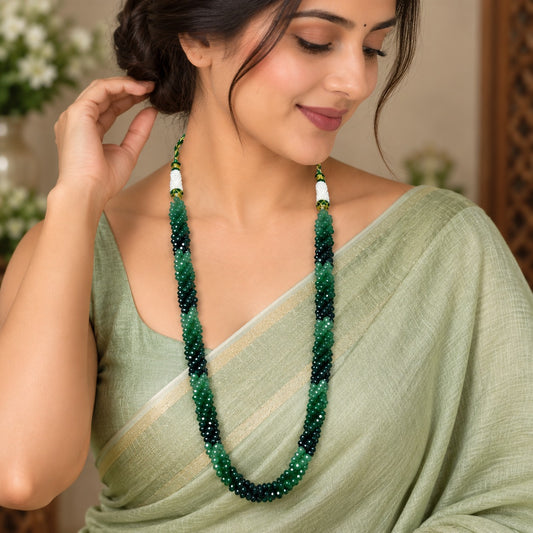 Emerald Green Beaded Necklace