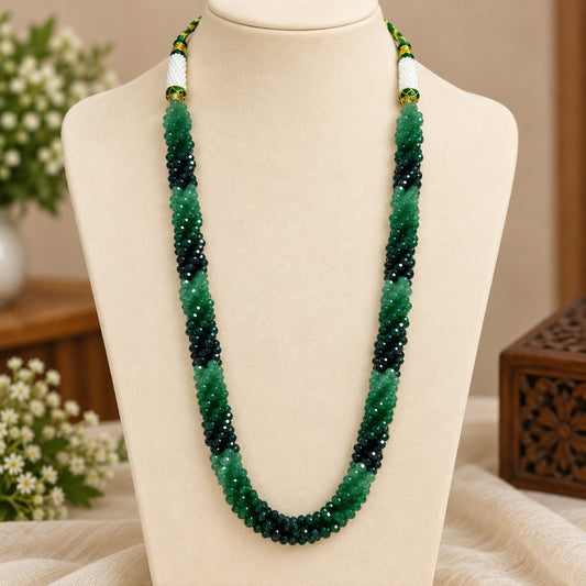 Emerald Green Beaded Necklace