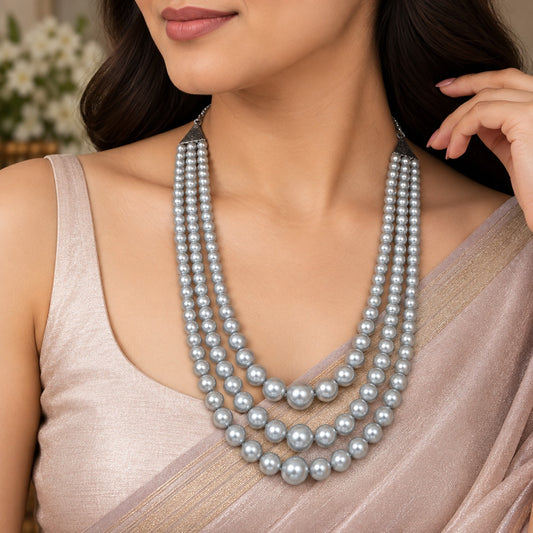 Classic Pearl Layered Necklace