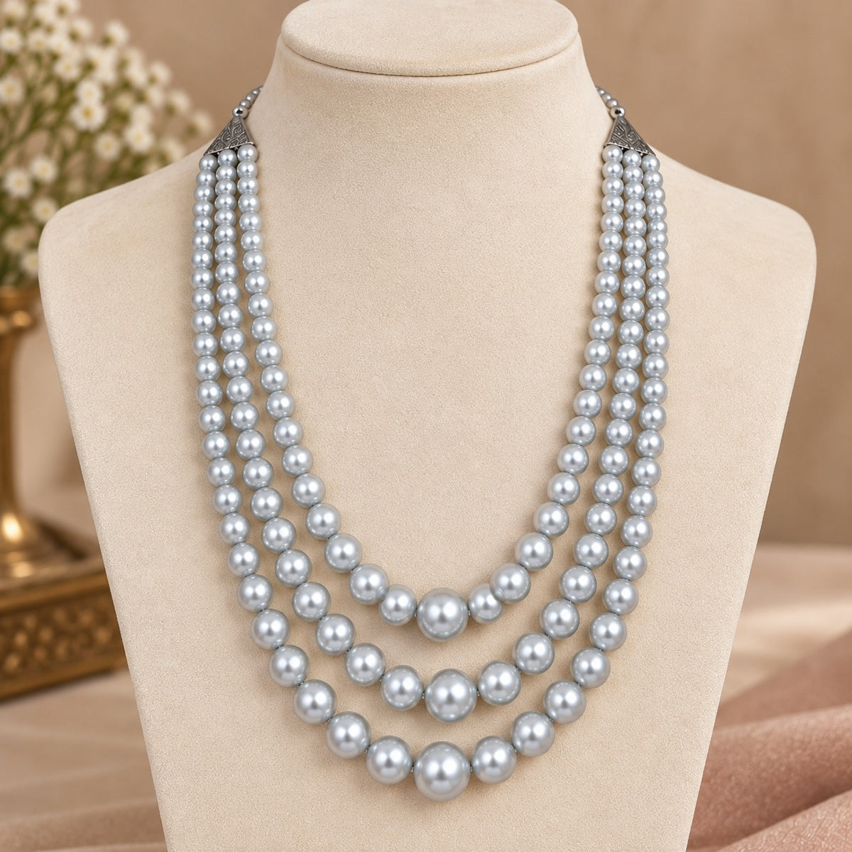 Classic Pearl Layered Necklace