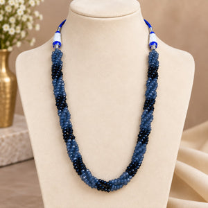 Midnight Blue Beaded Necklace