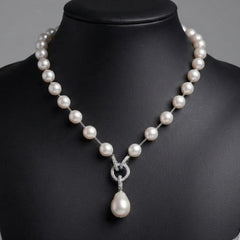 Elegant Pearl Drop Pendant Necklace