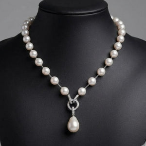 Elegant Pearl Drop Pendant Necklace