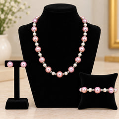 Blush Pink Pearl Jewellery Set