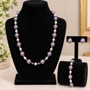 Soft Purple Pearl Jewellery Set