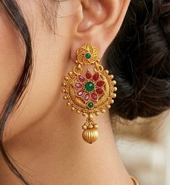 Sanskriti Temple Matte Earring